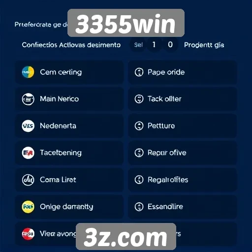Métodos de pagamento disponíveis no 3355win